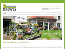 Tablet Screenshot of gartenbau-drewes.de